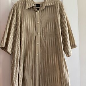 Arrow Men's Striped Button-Up Shirt Size XXL